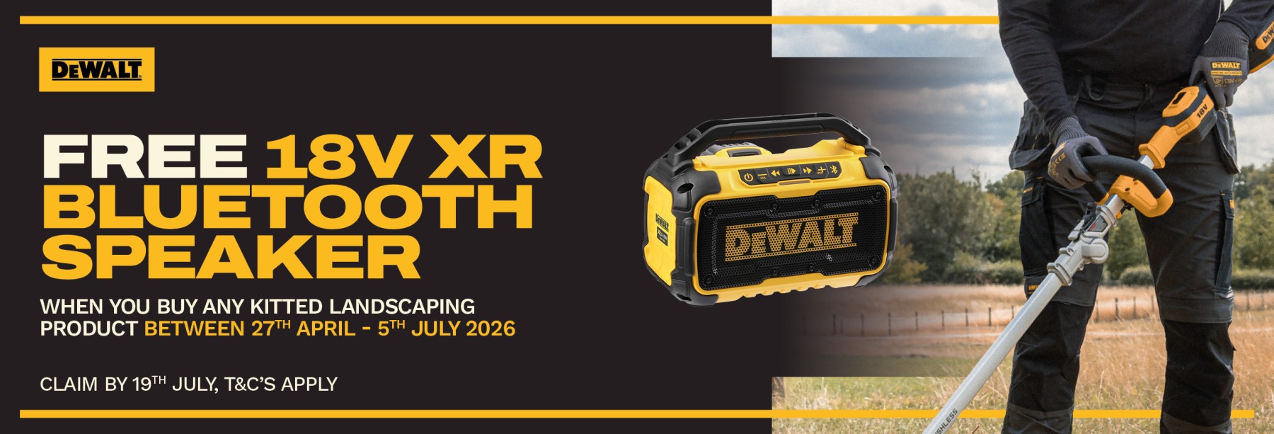 Wow Tools DEWALT Landscaping redemption 2026 Speaker